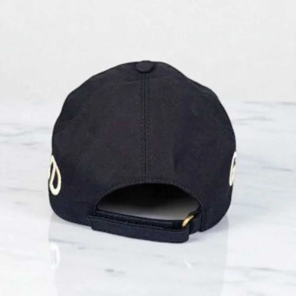 NWT Authentic Gucci Cotton Loved Gucci Baseball Hat L Navy